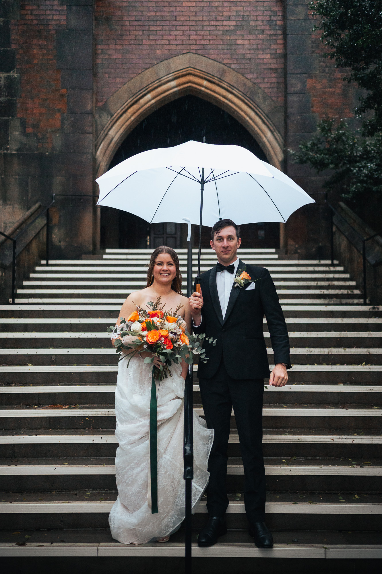 Rainy Sydney Wedding Photos