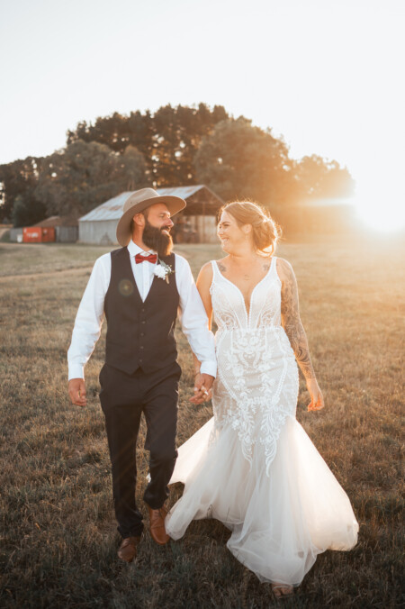 Waldara Farm Sunset Wedding Photos